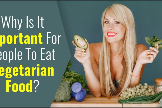 Why is it important for people to eat vegetarian food